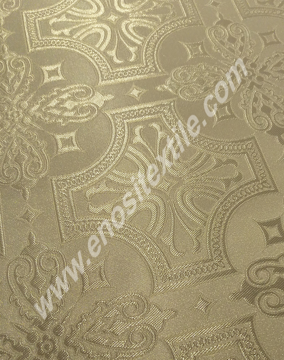 KL-033 White-Silver Brocade Fabrics